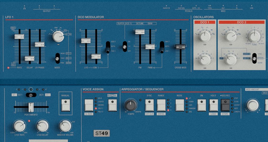 鍵盤楽器 UDO Audio | Super 6 ST49 Blue UDO Super 6 ST49 Blue - Andertons Music Co